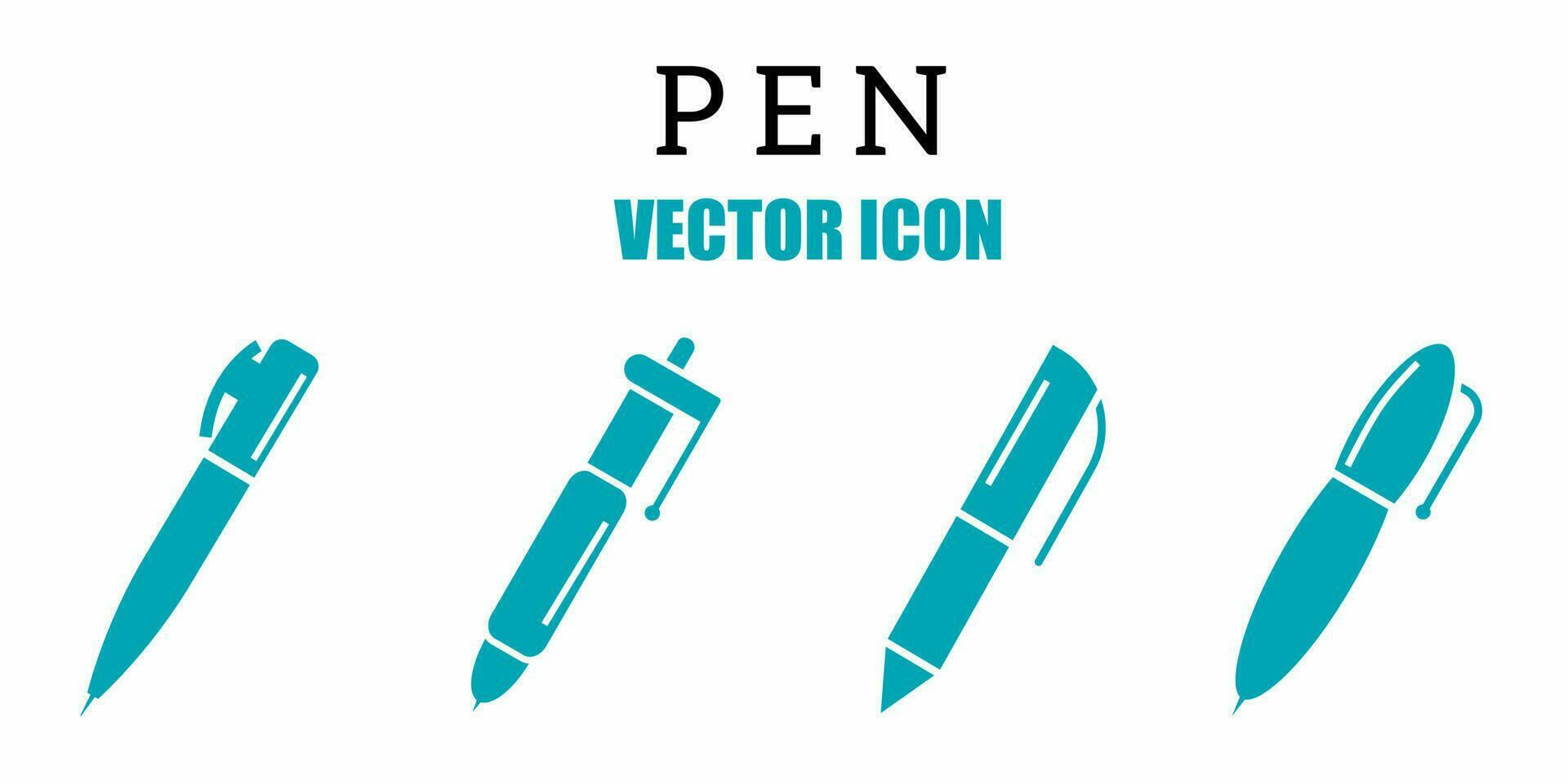 Pen icon vector illustration. Stock vector.