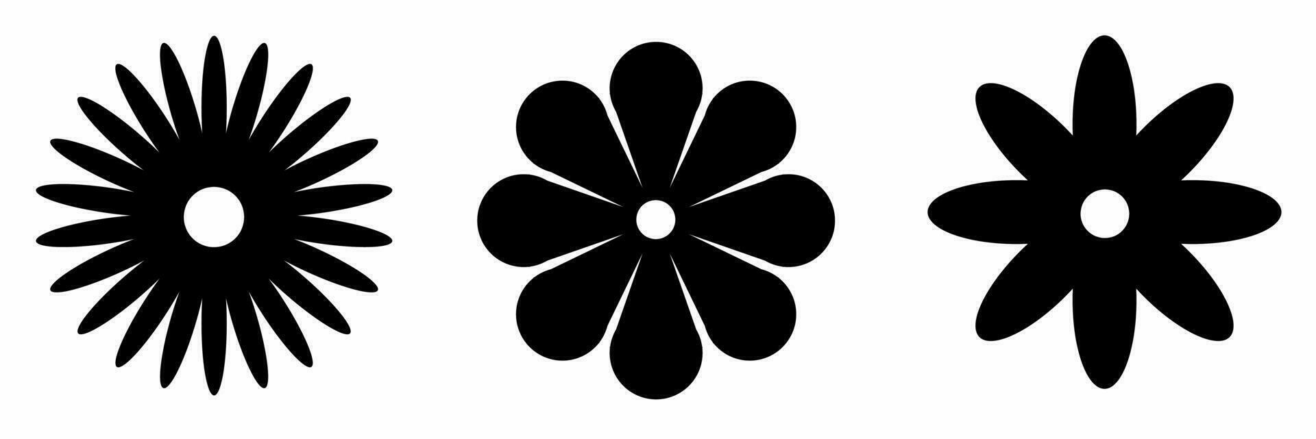 Icon design. Flower icon illustration collection. vector