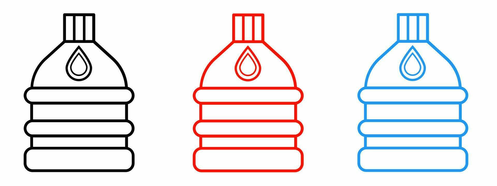 Gallon icon vector collection. Vector illustration.