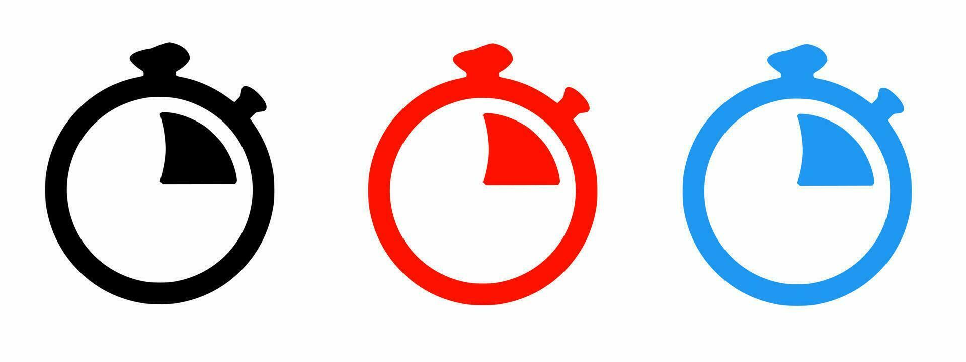 Stopwatch icon vector collection. Vector illustration.