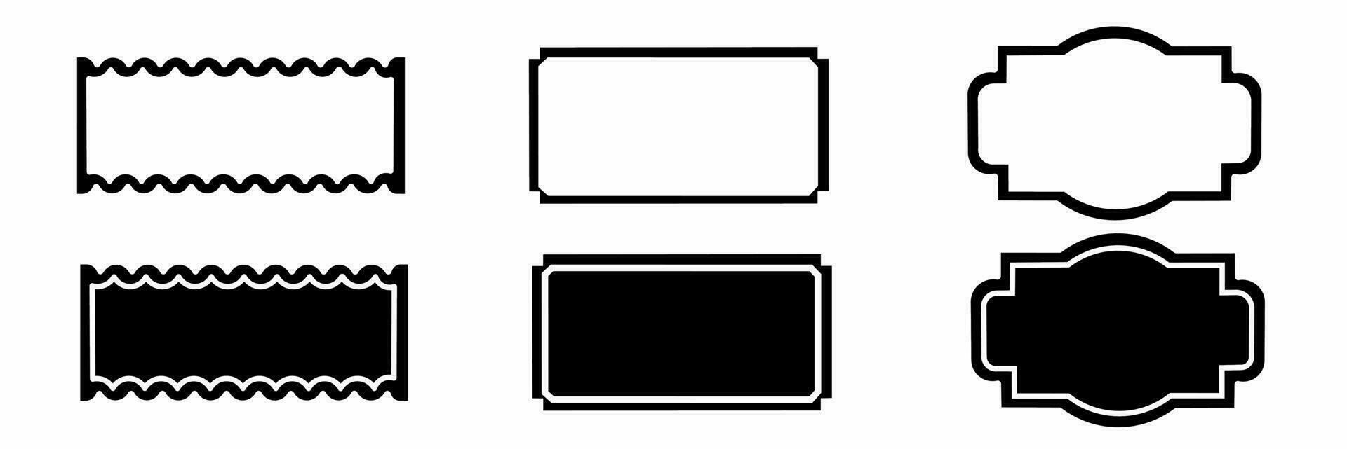 Icon design. Frame icon illustration collection. vector