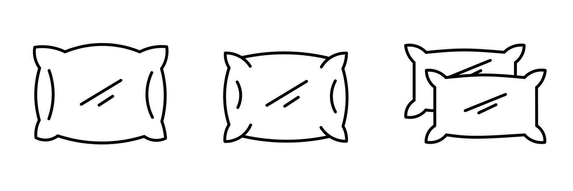 Icon design. Pillow icon illustration collection. vector