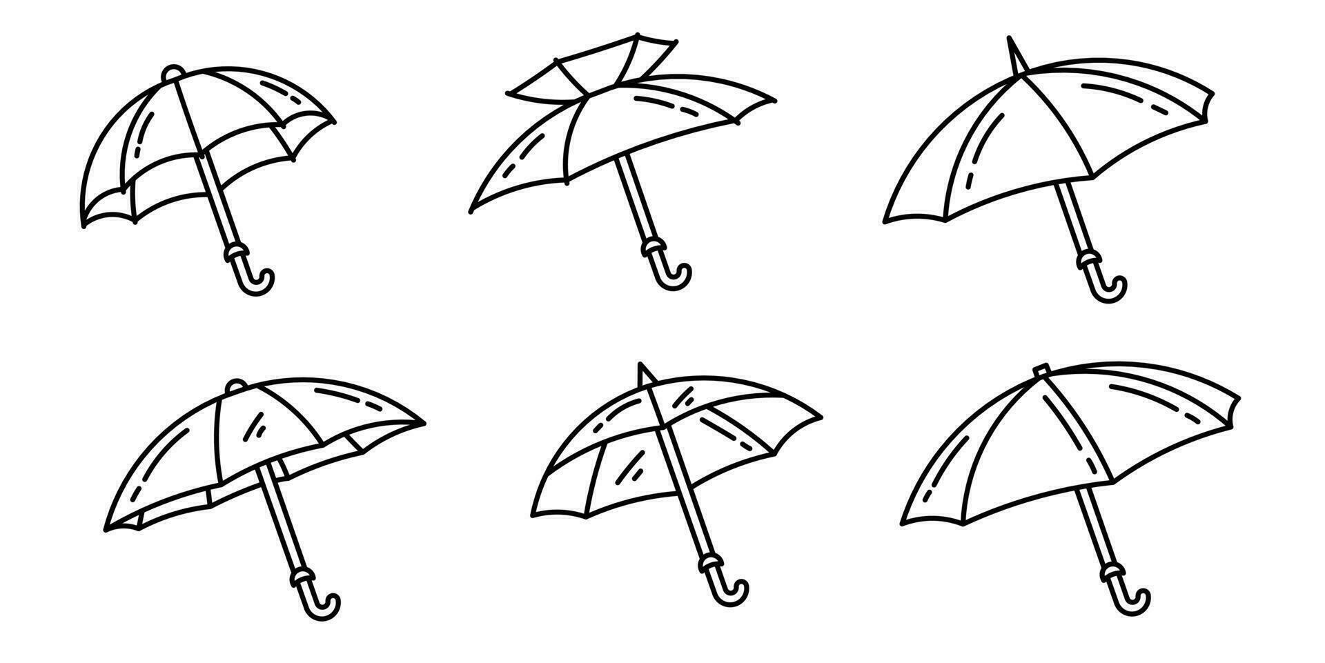 Icon design. Umbrella icon illustration collection. vector