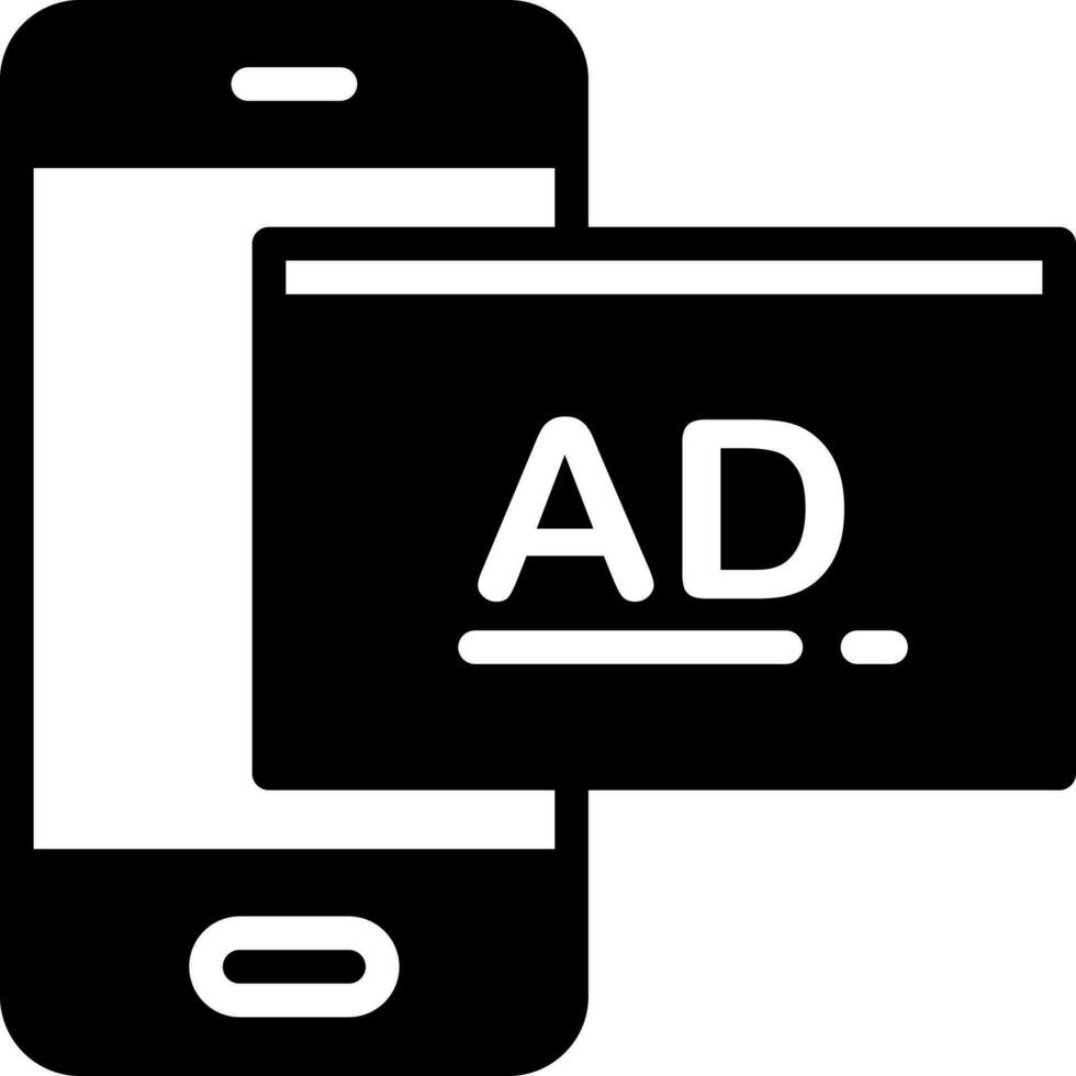 solid icon for smartphone vector