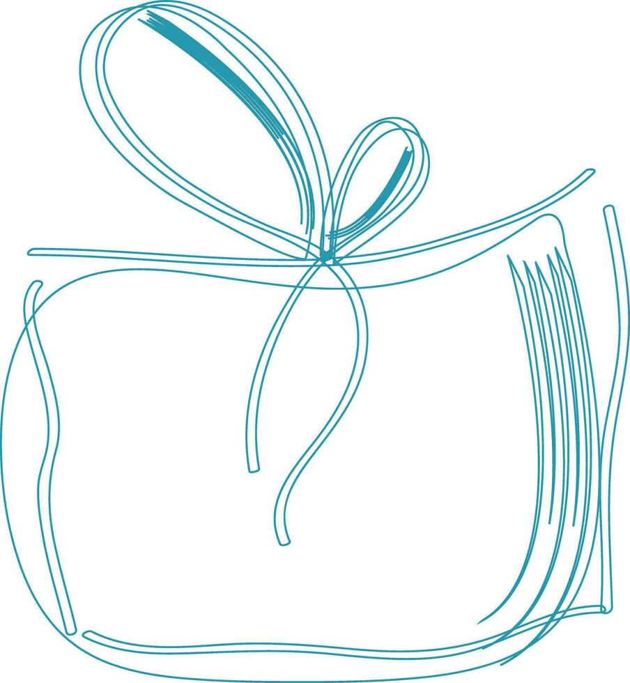 Illustration of gift box. vector