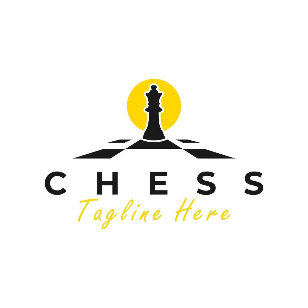 chess sport vector illustration logo