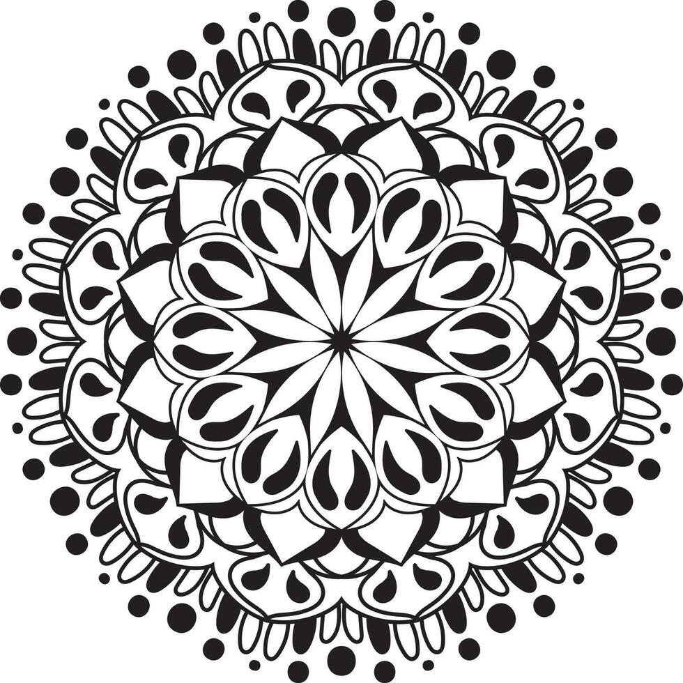 mandala colorante libro, creativo lujo de mandala ilustración vector