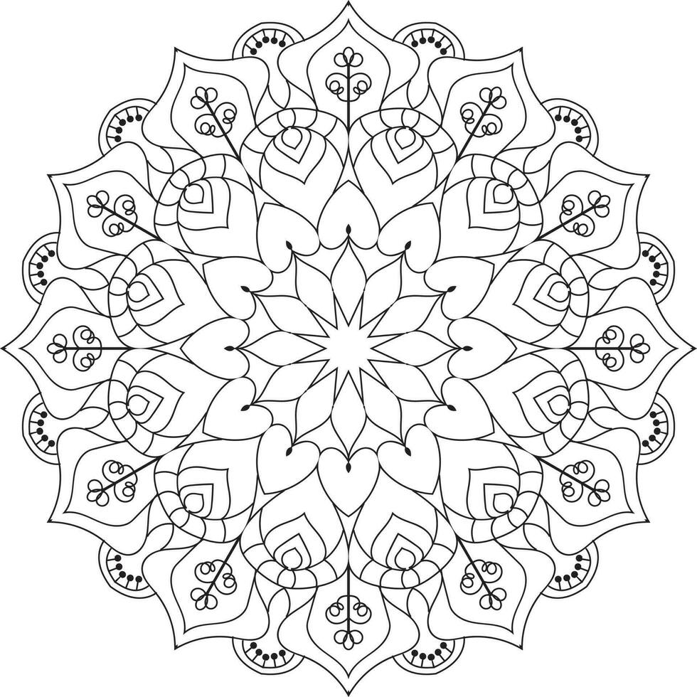 Mandala Coloring Book, Creative luxury of mandala illustration vector