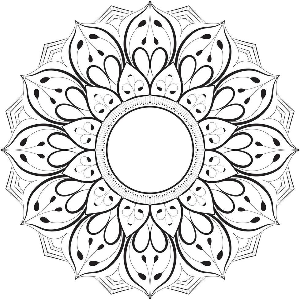 Mandala Coloring Book, Creative luxury of mandala illustration vector