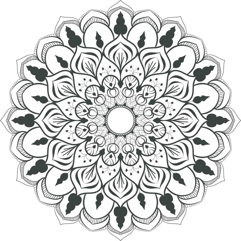 mandala colorante libro, creativo lujo de mandala ilustración vector