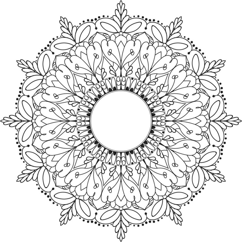 Flower Mandala Coloring Book, Creative luxury of mandala illustration vector