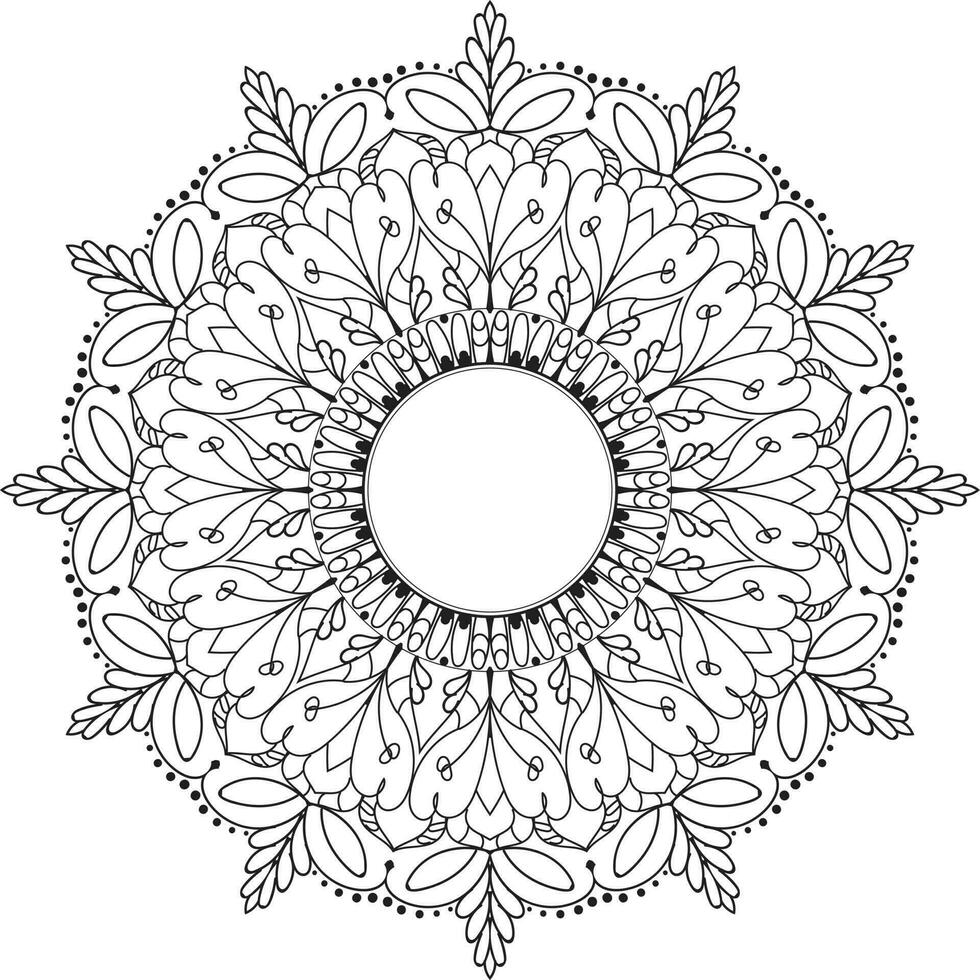 flor mandala colorante libro, creativo lujo de mandala ilustración vector