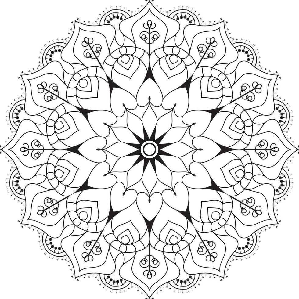 Mandala Coloring Book, Creative luxury of mandala illustration vector