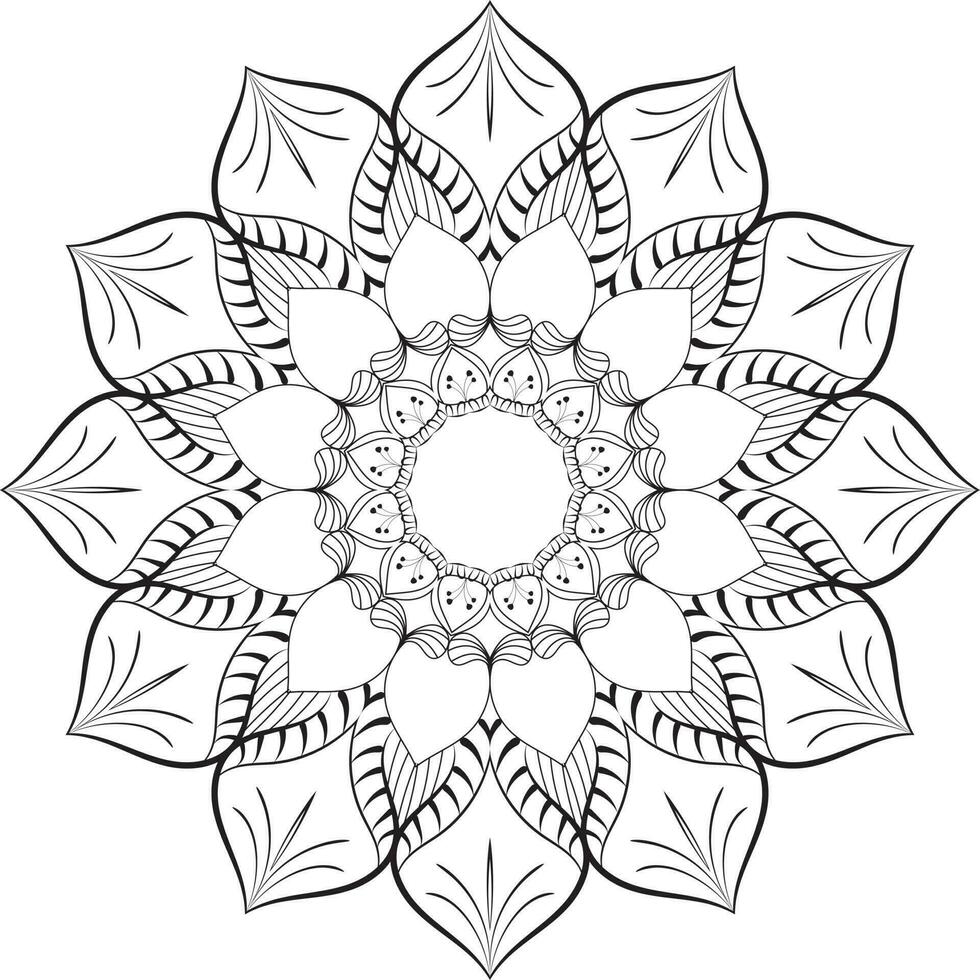 Mandala Coloring Book, Creative luxury of mandala illustration vector