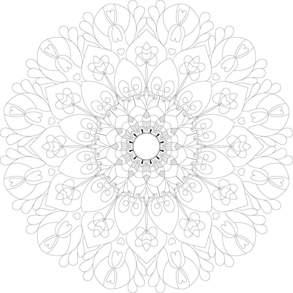 Flower Mandala Coloring Book, Creative luxury of mandala illustration vector