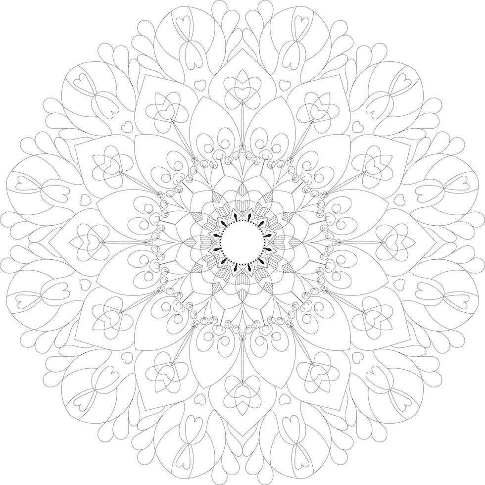 Flower Mandala Coloring Book, Creative luxury of mandala illustration vector