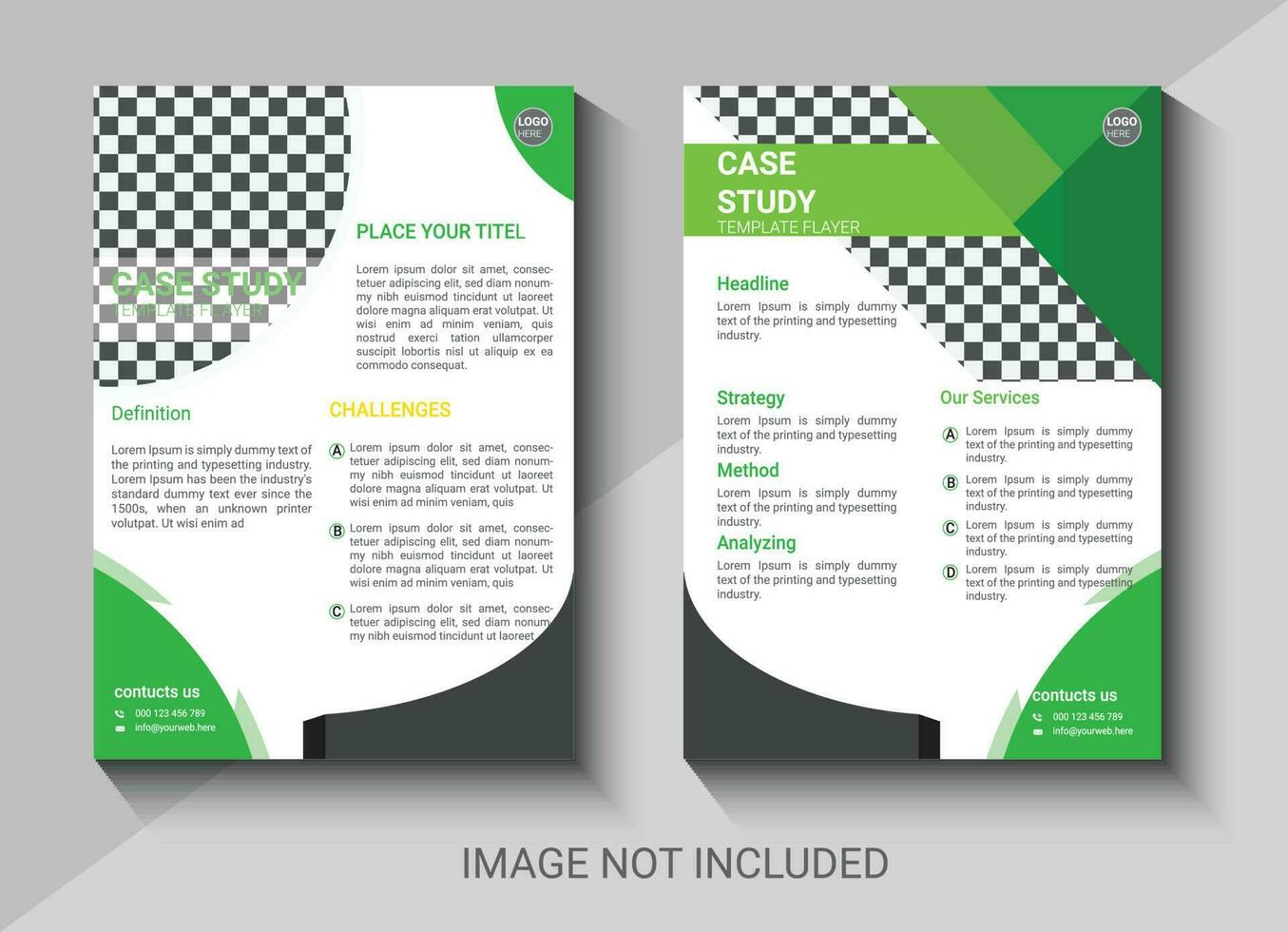 creative case study design template vector