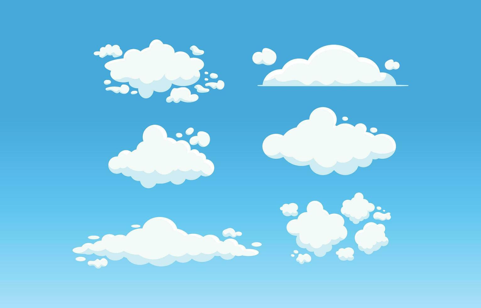 clouds in vector