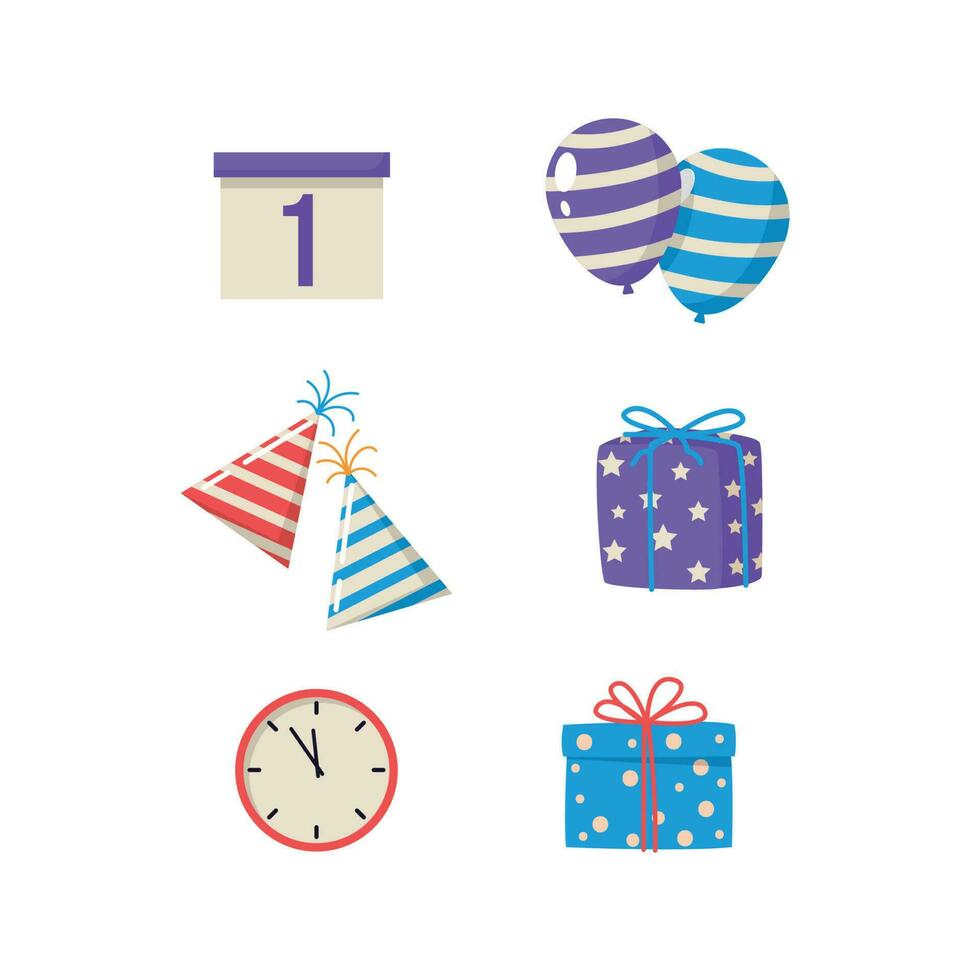 happy birthday design elements vector