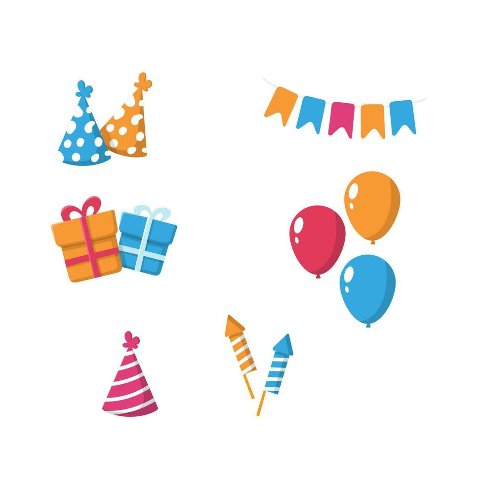 happy birthday design elements vector