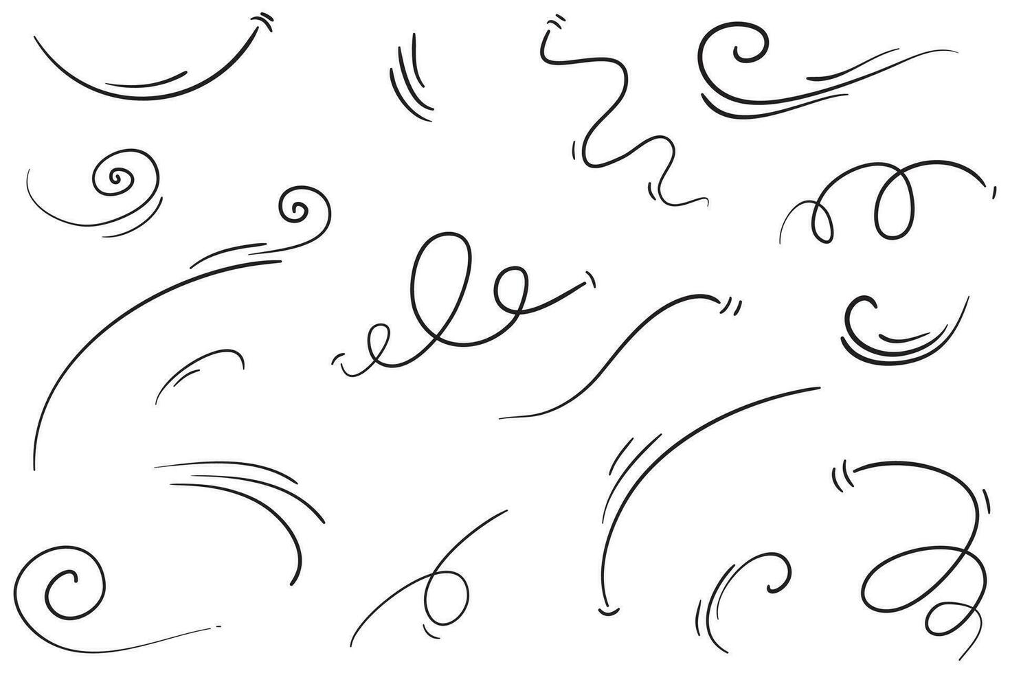 doodle wind illustration vector handrawn style