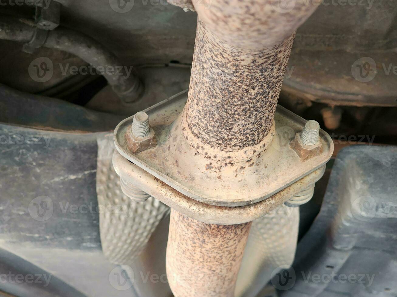 car exhaust pipe a rusty iron old pipe photo