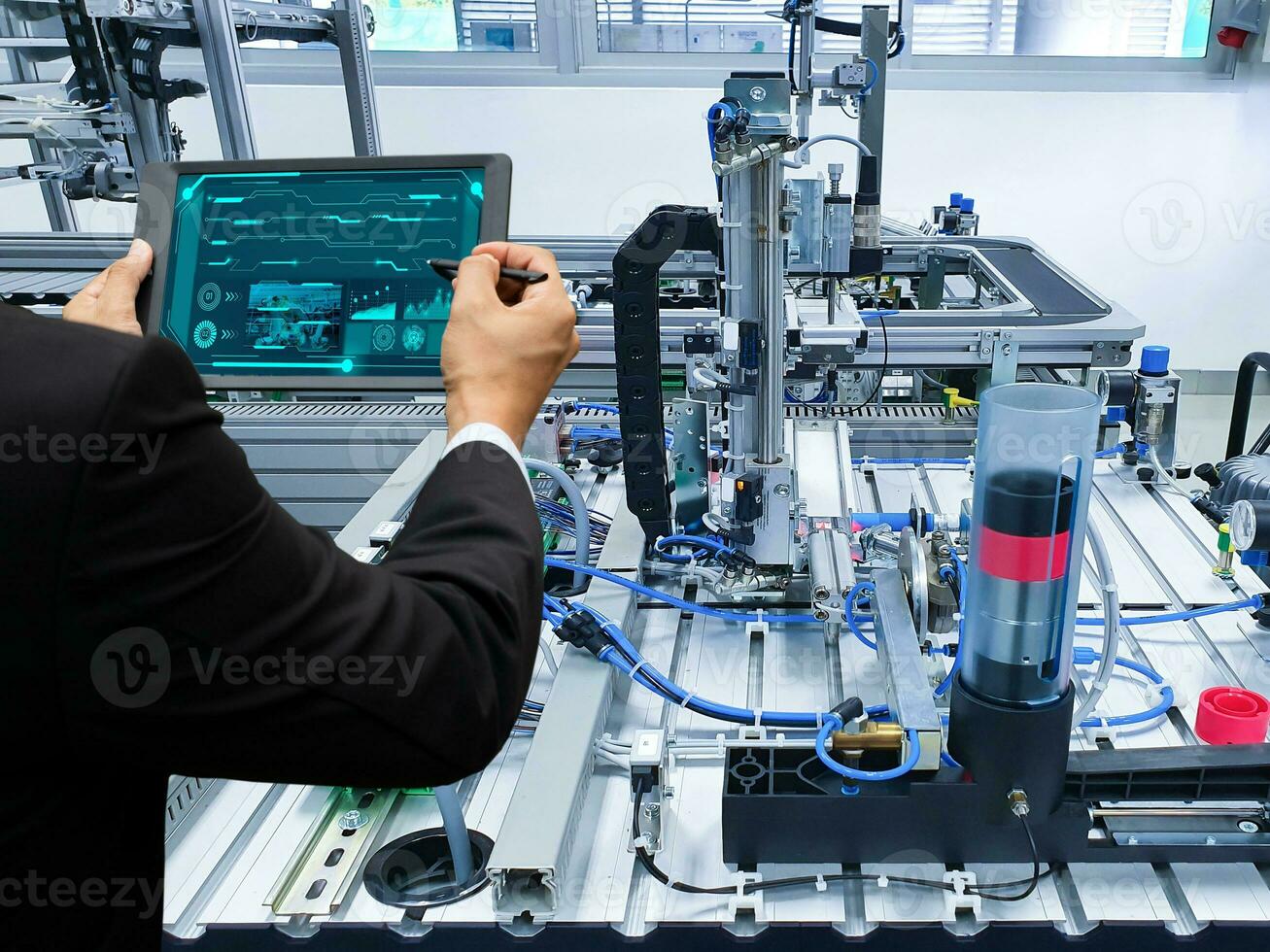 Manufacturing industry Factory production belt automation photo