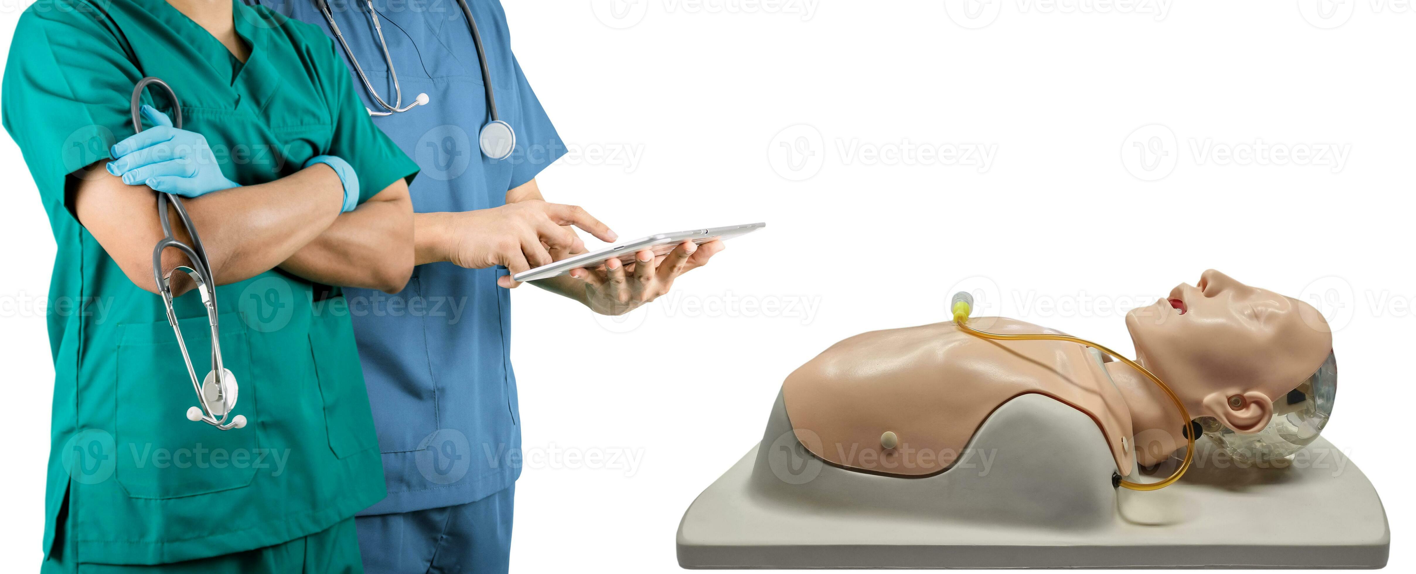 Medical concepts, technology and patient mannequins Medical practice ...