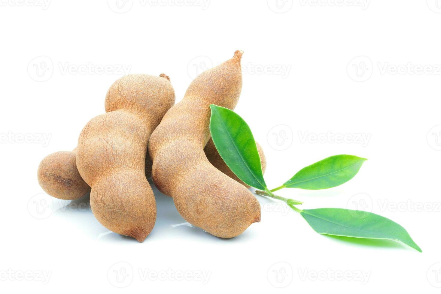 Sweet tamarind on a white background photo