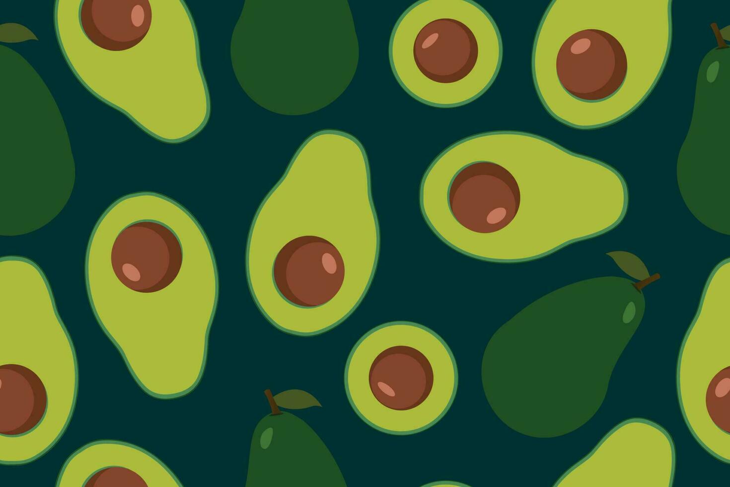 aguacate sin costura vector modelo. de moda infantil modelo para decoración diseño, póster, textil. sencillo vector ilustración con vegetariano sano alimento. vector