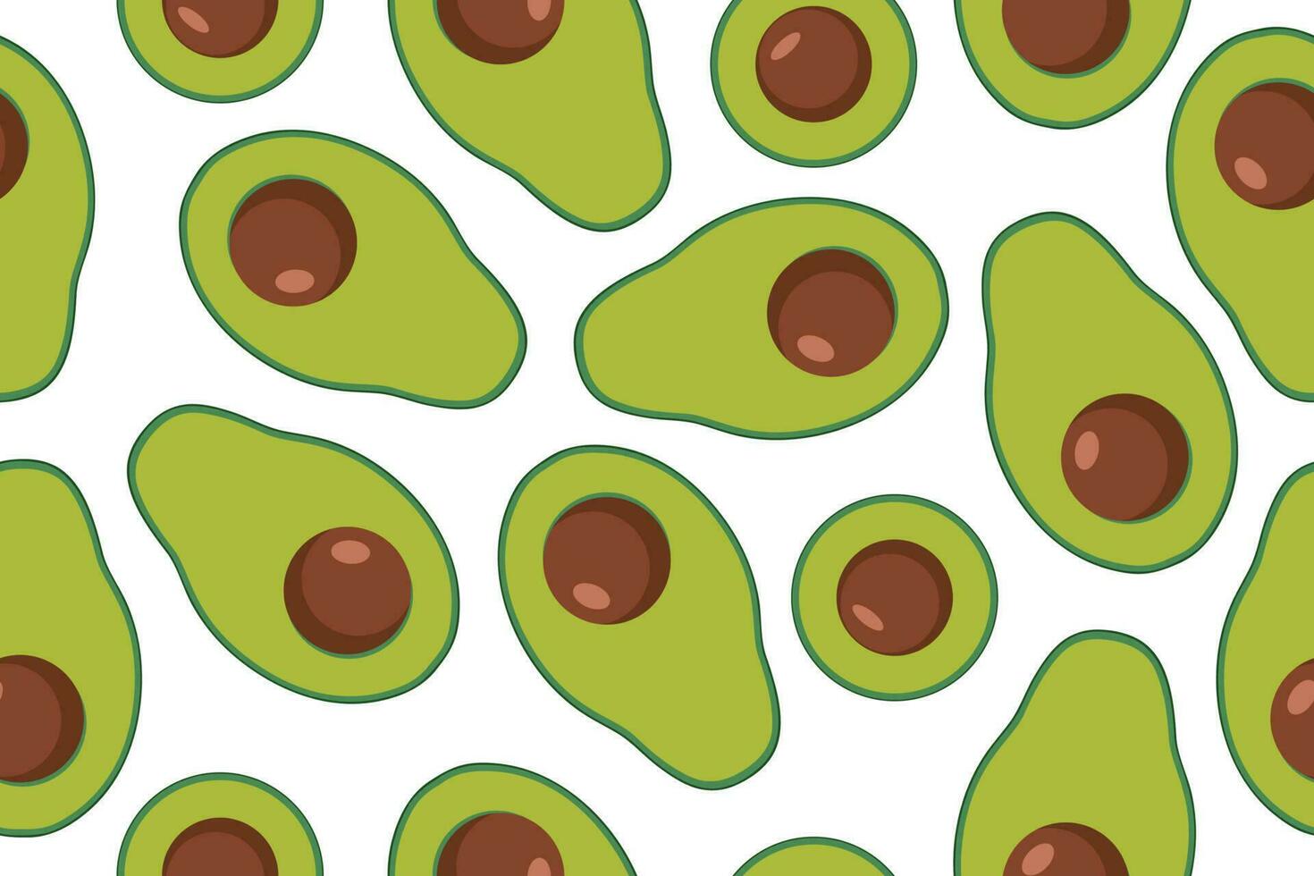 aguacate sin costura vector modelo. de moda infantil modelo para decoración diseño, póster, textil. sencillo vector ilustración con vegetariano sano alimento. vector