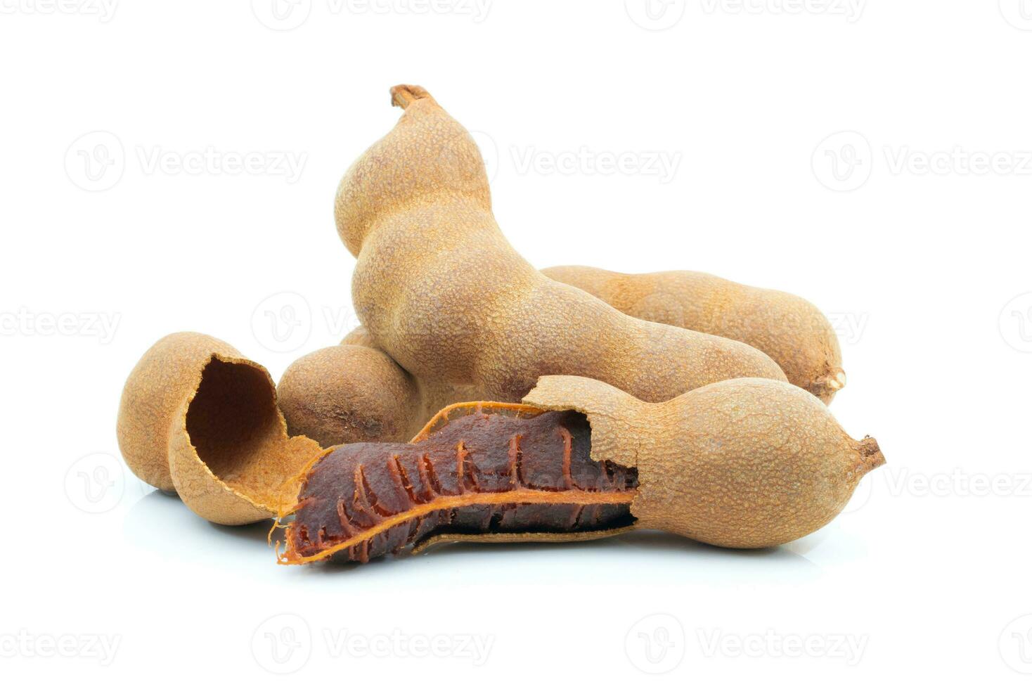 Sweet tamarind on a white background photo
