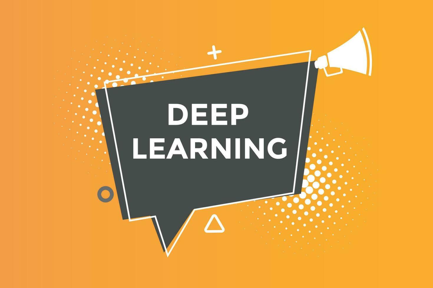 Deep learning button web banner templates. Vector Illustration