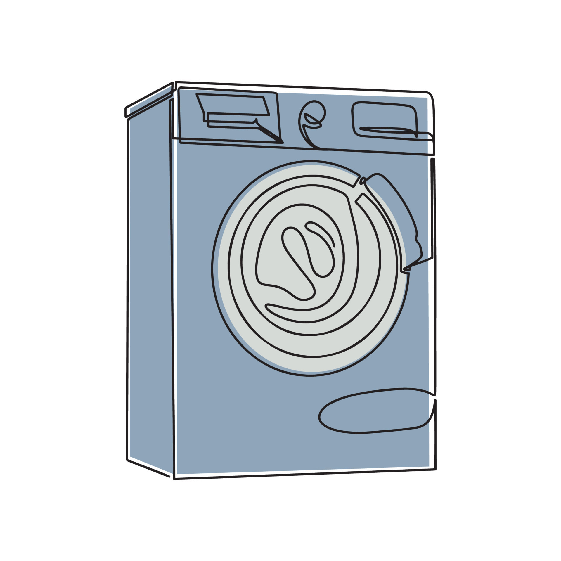 Washing machine 2d elevation block cad drawing details dwg file - Cadbull