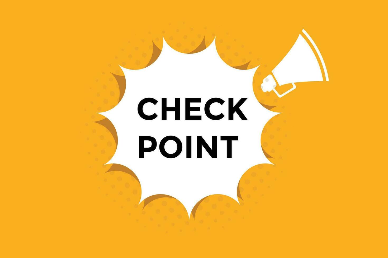 Check point button web banner templates. Vector Illustration