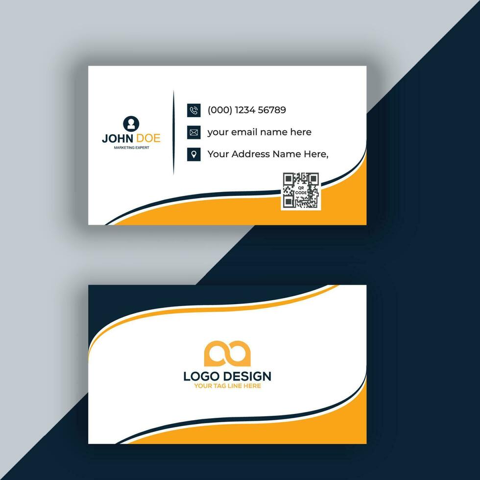 Minimal Business Card Template Vector Free Vector