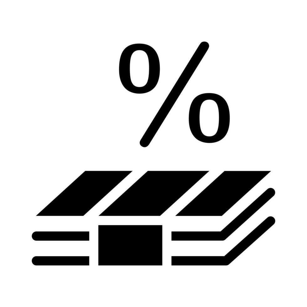 Commission icon vector. percent illustration sign. tax symbol or logo. vector