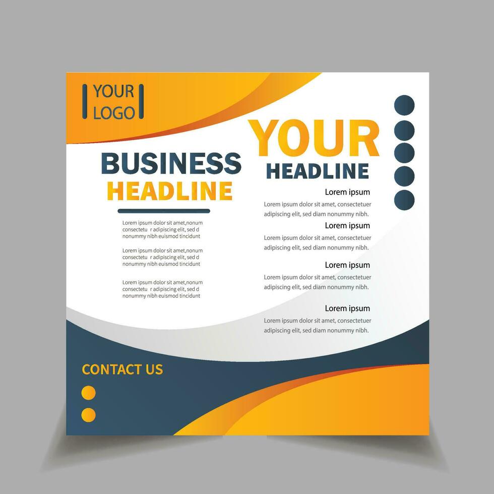 Creative flyer design for your business vector