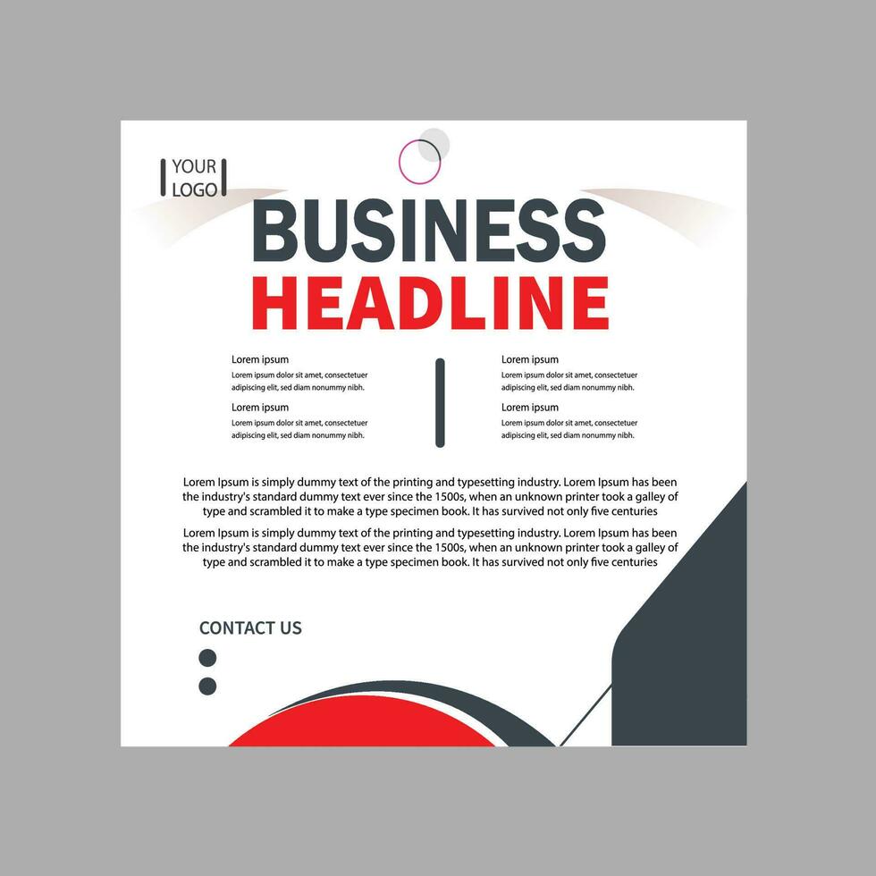 Unique flyer design vector