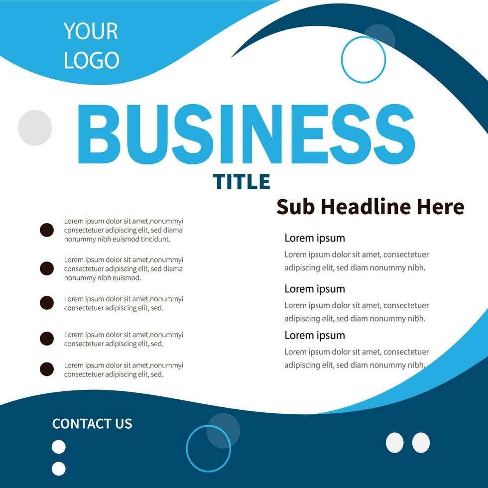 Creative and unique flyer design for your business vector
