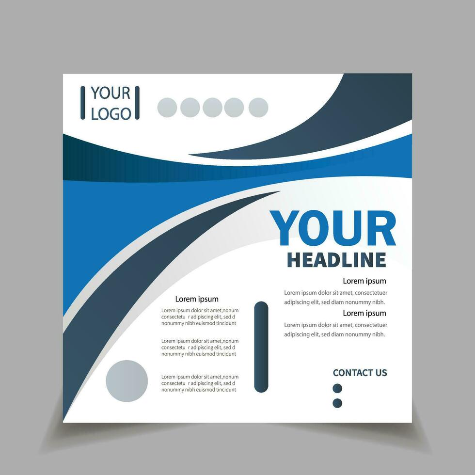 Professional flyer design for your business vector