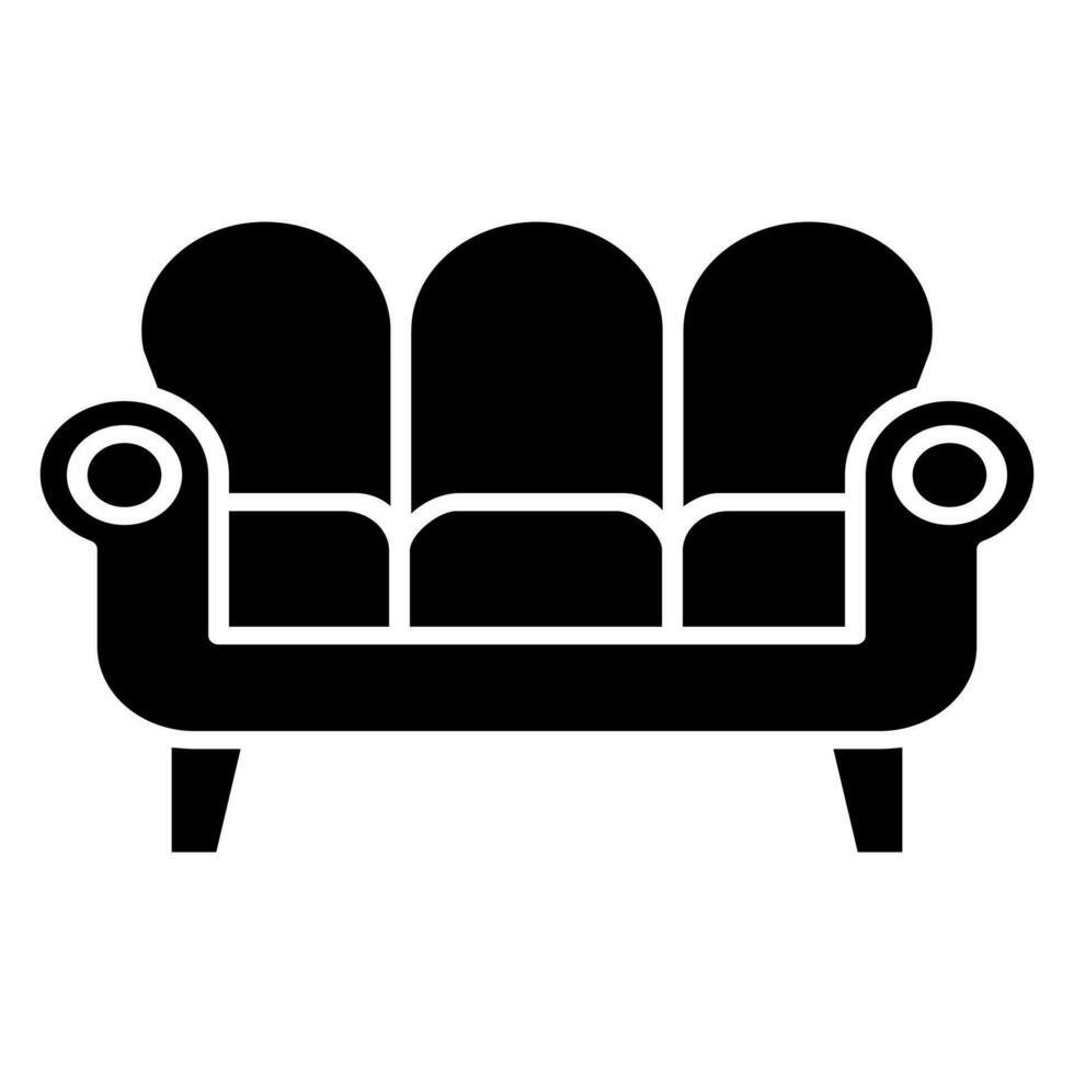 Furniture icon Vector. armchair illustration sign. sofa symbol or logo. vector