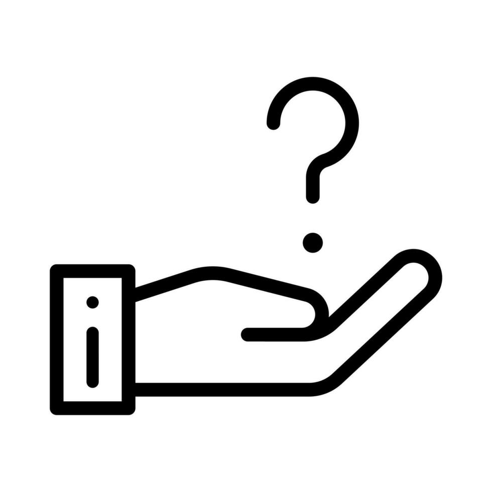 Question Related icon vector. faq illustration sign. answer symbol or logo. vector