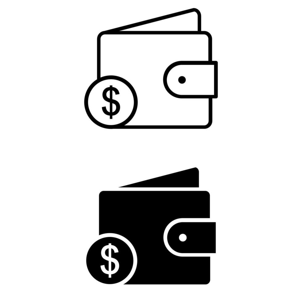 Money icon vector set. finance illustration sign collection. wallet symbol or logo.