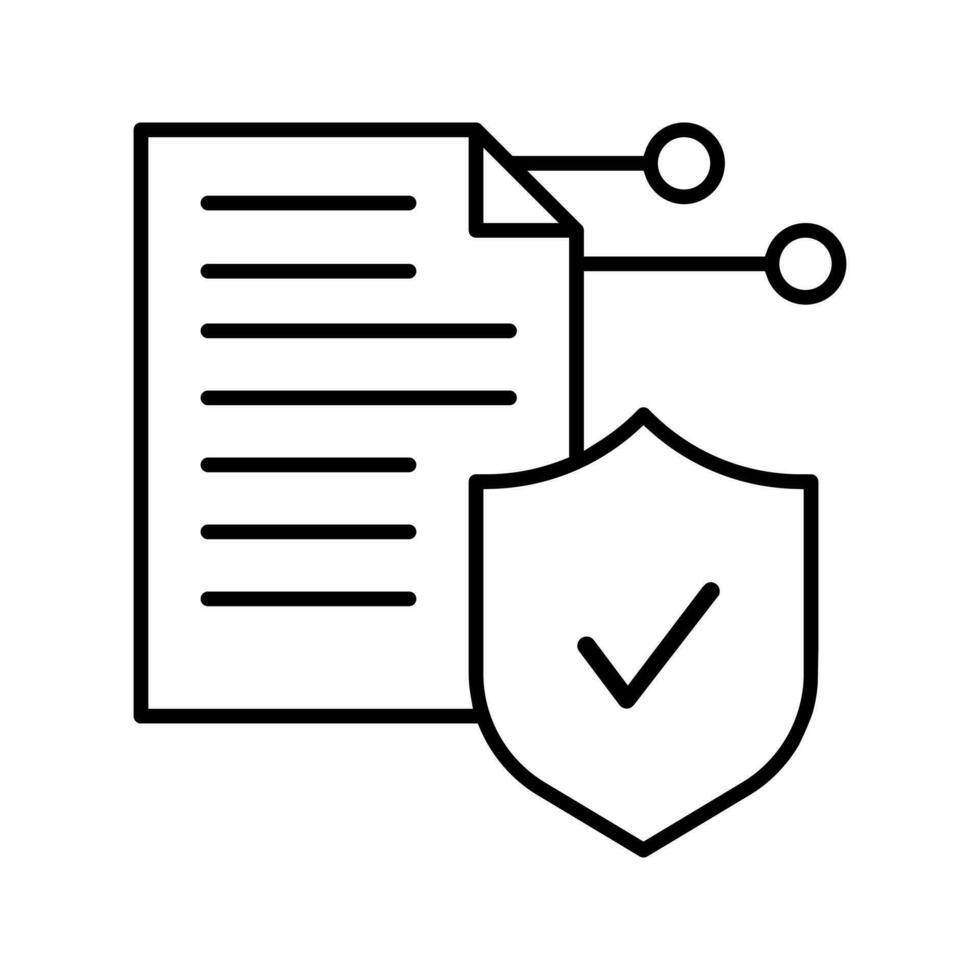 Documents vector icon. Contract illustration sign. securities symbol.