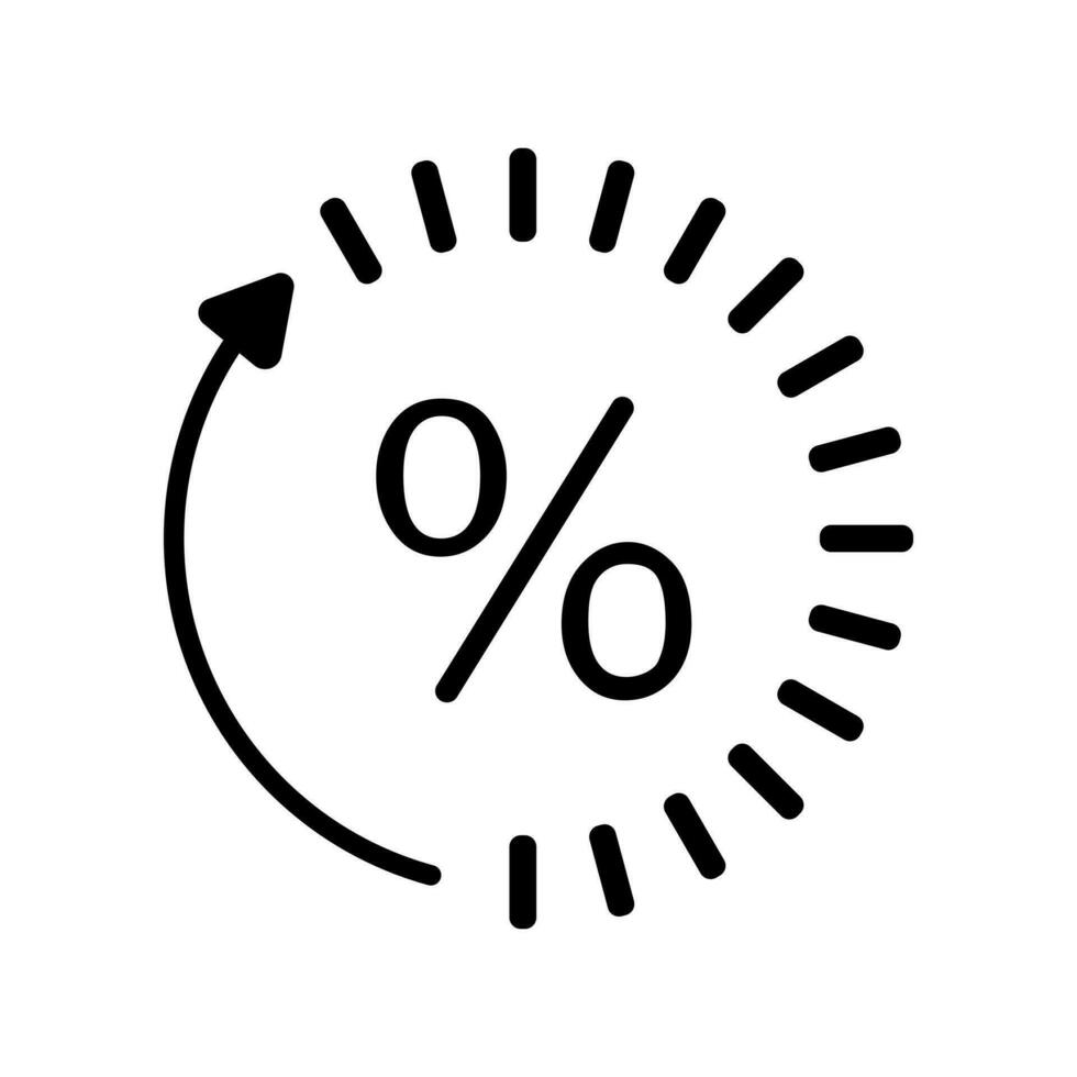 Interest icon vector. percent illustration sign. Credit symbol or logo. vector