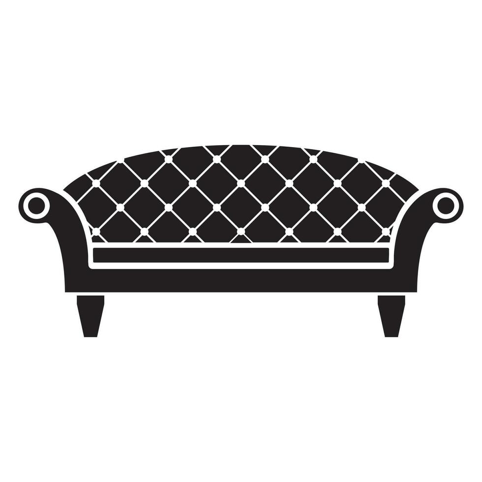 Furnitureicon Vector. armchair illustration sign. sofa symbol or logo. vector