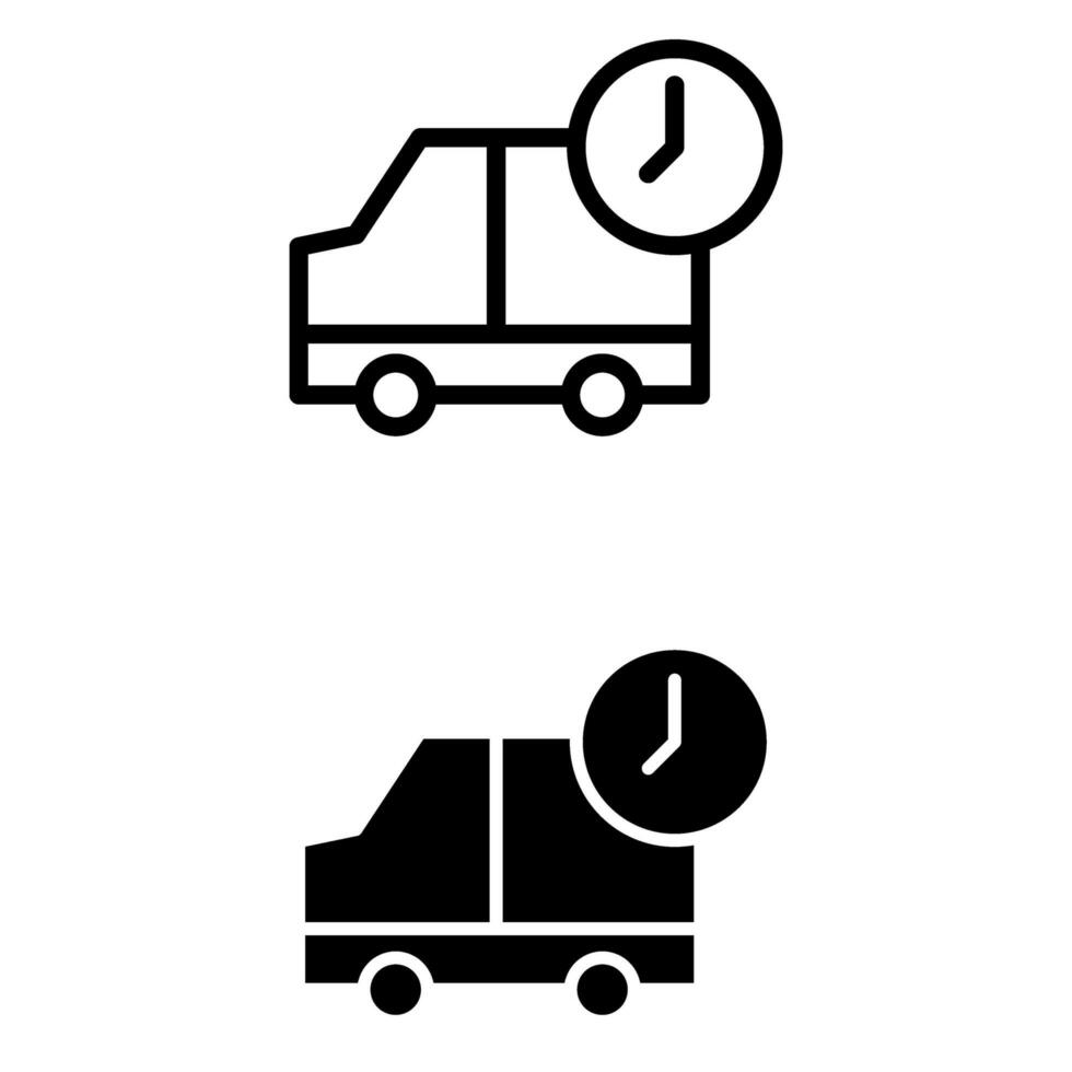 Delivery icon vector set. post illustration sign collection. cargo symbol or logo.