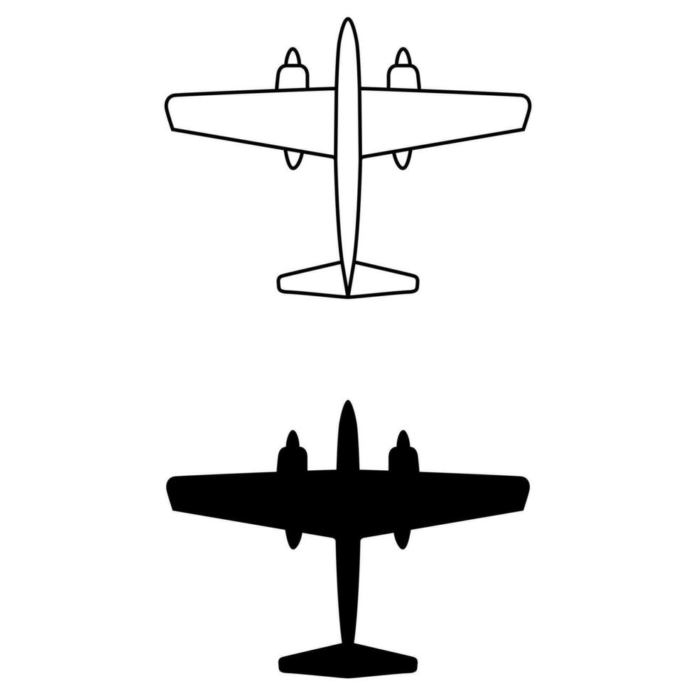 Aircraft icon vector set. airplane illustration sign collection. plane symbol or logo.