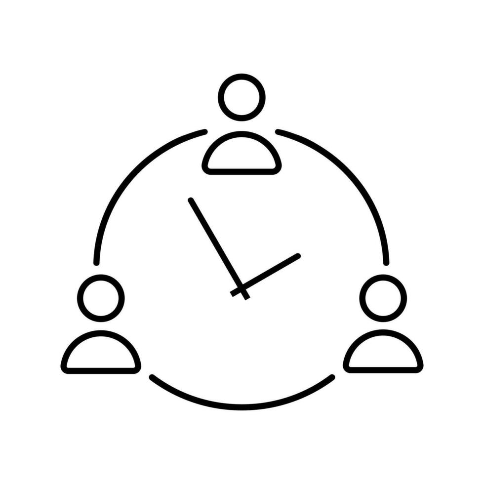 Time management icon vector. deadline illustration sign. timeline symbol or logo. vector